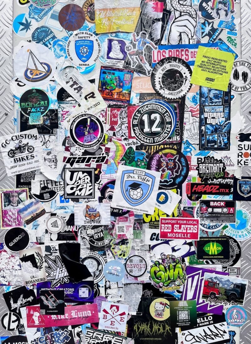 Stickers on Zeedijk, Amsterdam